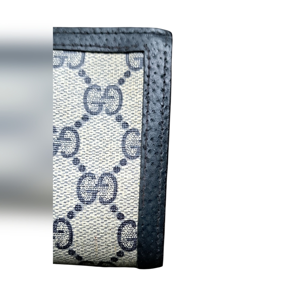 EC Vintage Gucci Monogram Wallet with Red and Blue Stripe - Picture 4 of 14